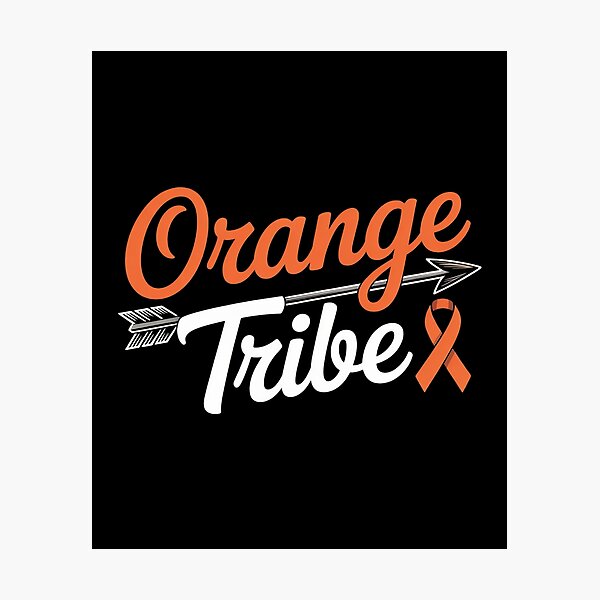 Item preview, Kidney Leukemia Cancer Awareness Orange Ribbon Tribe designed and sold by Catharsiscath.