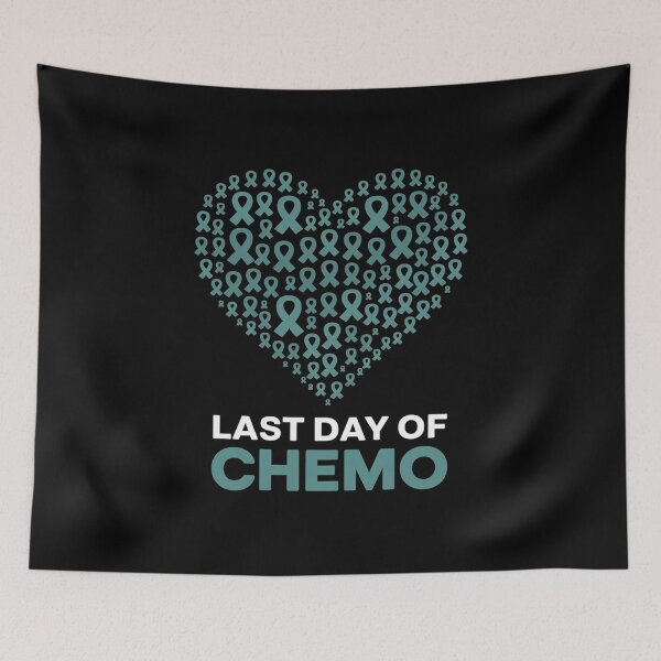 Item preview, Last Day of Chemo Ovarian Cancer Survivor Teal Ribbon designed and sold by Catharsiscath.