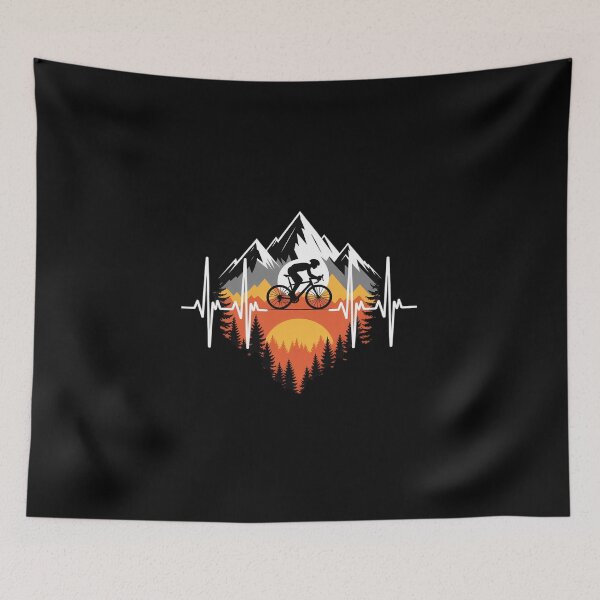 Item preview, Bicycle Heartbeat Cycling Cyclist  designed and sold by DigitaldeligArt.