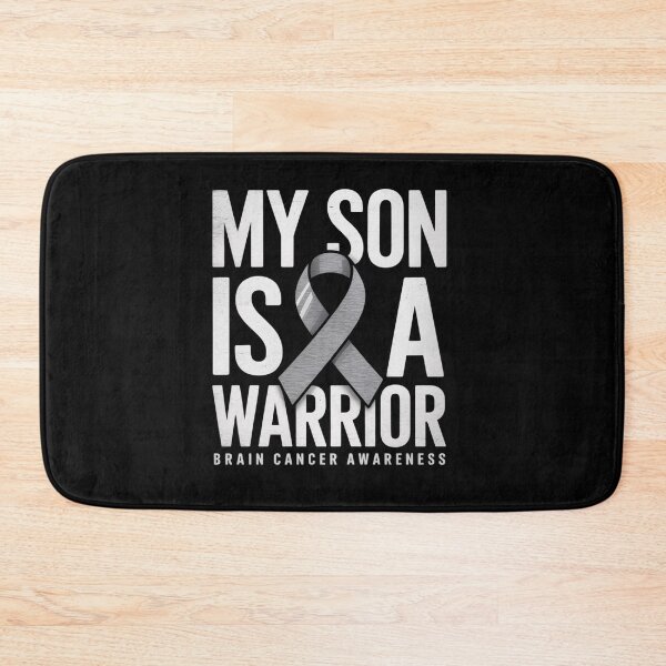 Item preview, My Son is a Warrior Gray Ribbon Brain Cancer Awareness designed and sold by Catharsiscath.