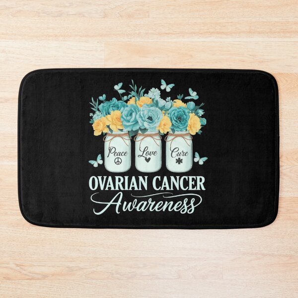 Item preview, Peace Love Cure Ovarian Cancer Awareness Day Flower Bottles designed and sold by Catharsiscath.