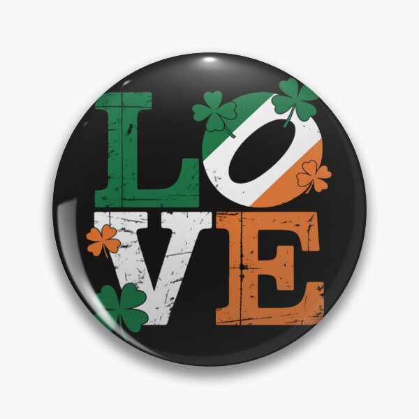 Item preview, USA Irish Flag LOVE Shamrock St Patricks Day designed and sold by MaryTaylor3.