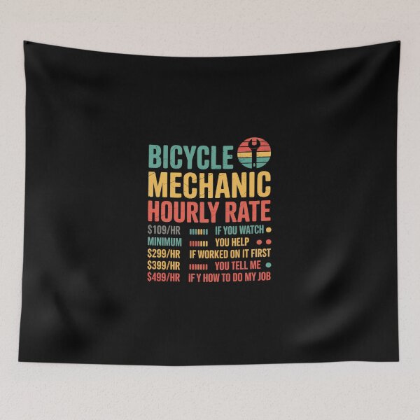Item preview, Bicycle Mechanic Hourly Rate Bike Mechanic  designed and sold by DigitaldeligArt.