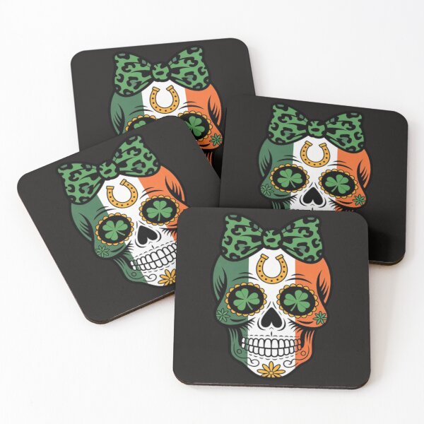 Item preview, Sugar Skull St Patricks Day Of The Dead Women Men Leprechaun designed and sold by MaryTaylor3.