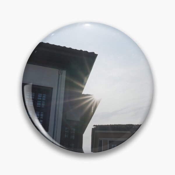 Item preview, Sun Flare Over Classic Revival Houses designed and sold by Georgia Mizuleva.