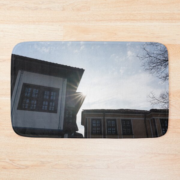 Item preview, Sun Flare Over Classic Revival Houses designed and sold by Georgia Mizuleva.