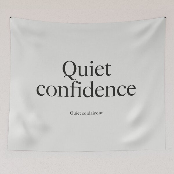 Item preview, Quiet Confidence – Luxury Minimal Quote Design designed and sold by Irene Catchmind.