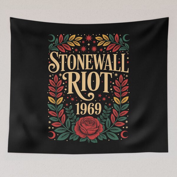 Item preview, Gay Pride Month Rainbow Flag Stonewall Riot 1969 LGBTQ designed and sold by EllenJast.