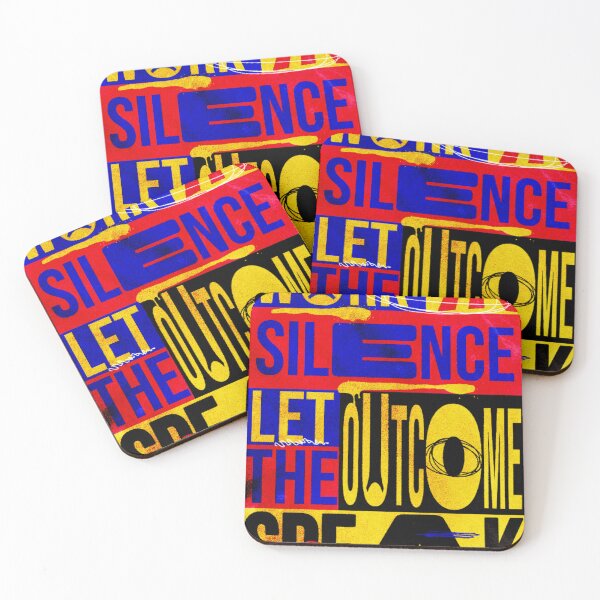 Item preview, Bold Primary Color Hustle Quote Work In Silence Abstract Design designed and sold by GenZFashion000.