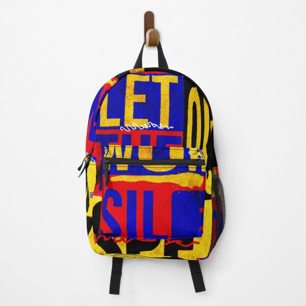 Item preview, Bold Primary Color Hustle Quote Work In Silence Abstract Design designed and sold by GenZFashion000.