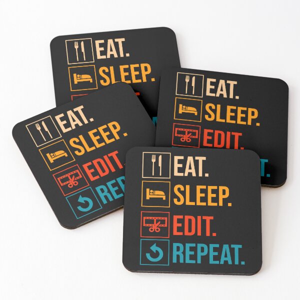 Item preview, Eat Sleep Edit Repeat Video Editor designed and sold by cordfried3h.