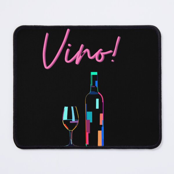 Item preview, Vino! Modern Wine Bottle Pop Art - Colorful Wine Lover Gift designed and sold by Pulse & Paws | Pop Culture Tees and Stickers.