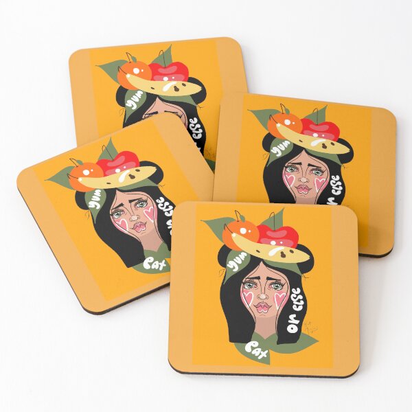 Item preview, EAT OR ELSE Mauvais designed and sold by katmakesthings.