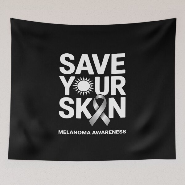 Item preview, Save Your Skin Funny Melanoma Cancer Awareness Graphic  designed and sold by repconomArt.