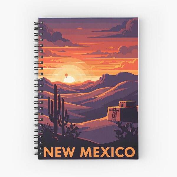 Item preview, New Mexico Sunset – Vintage Travel Poster designed and sold by Pattern-Parade.