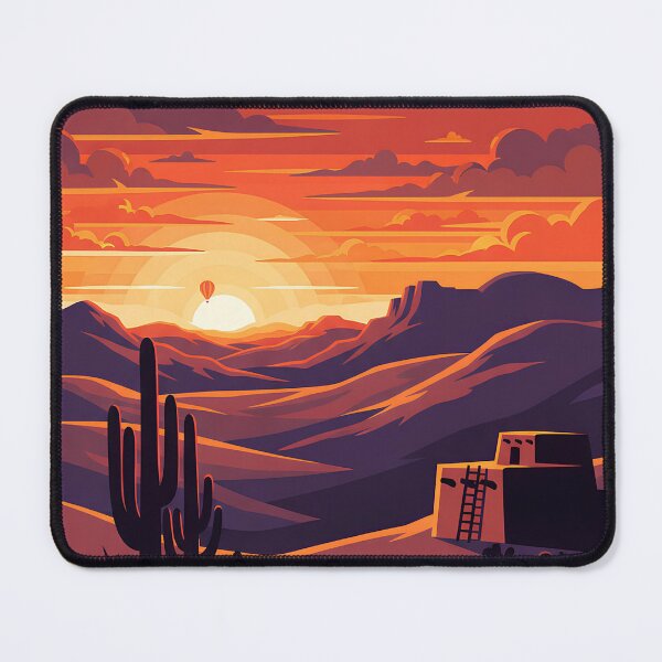 Item preview, New Mexico Sunset – Vintage Travel Poster designed and sold by Pattern-Parade.