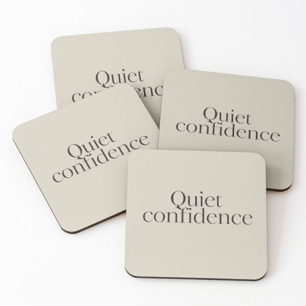 Item preview, Quiet Confidence – Luxury Minimal Quote Design designed and sold by Irene Catchmind.
