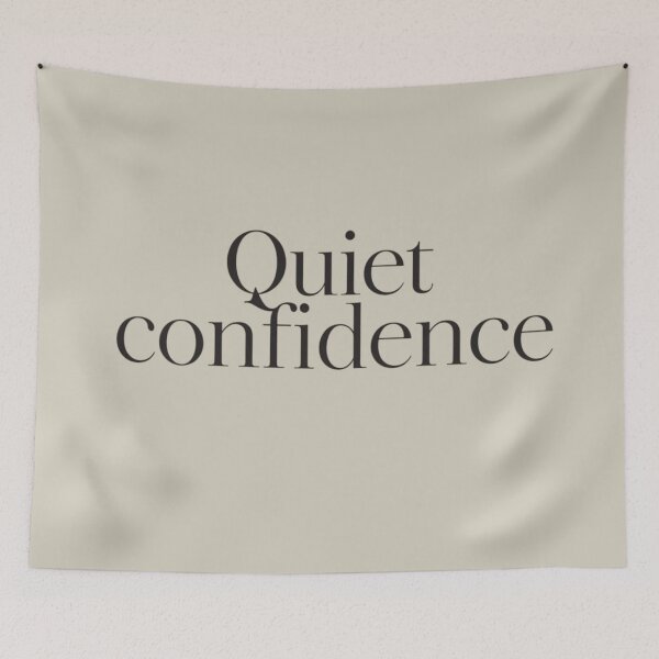 Item preview, Quiet Confidence – Luxury Minimal Quote Design designed and sold by Irene Catchmind.