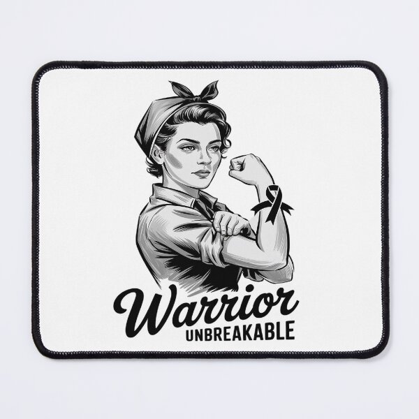 Item preview, Skin Cancer Awareness Melanoma UNBREAKABLE WARRIOR  designed and sold by repconomArt.