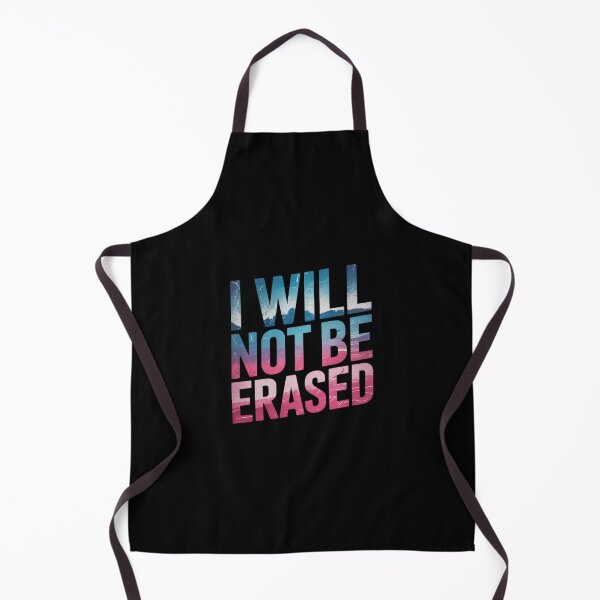 Item preview, I WILL NOT BE ERASED Meme Transgender Flag Pride designed and sold by SyntaxClaw.
