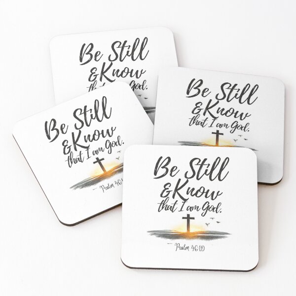Item preview, Be Still and Know – Psalm 46:10 Minimal Christian Scripture Design designed and sold by ALTFaithDesign.