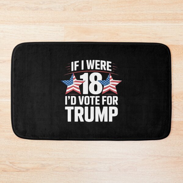 Item preview, If i were 18 i'd vote for Trump kids pro Trump designed and sold by MarkLeedsArt.