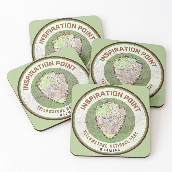 Item preview, Yellowstone Souvenir Map - Inspiration Point designed and sold by Willz Designz.