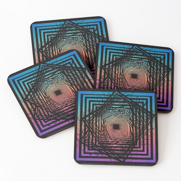 Item preview, odd squares, flourishes and tendrils. designed and sold by ShaDeS-AI-Art.