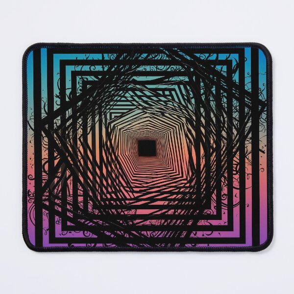 Item preview, odd squares, flourishes and tendrils. designed and sold by ShaDeS-AI-Art.