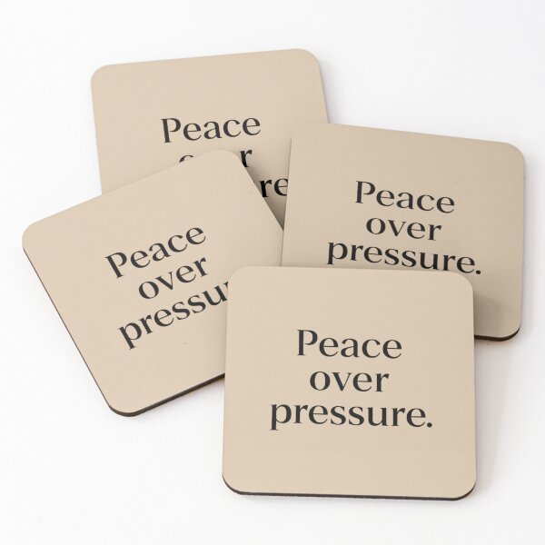 Item preview, Peace Over Pressure – Calm Modern Quote Design designed and sold by Irene Catchmind.