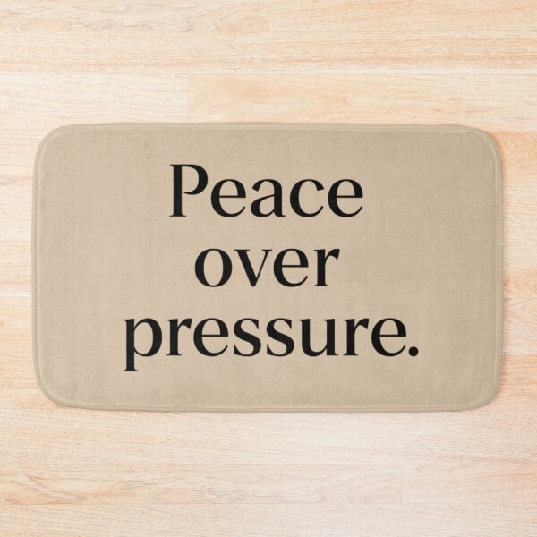 Item preview, Peace Over Pressure – Calm Modern Quote Design designed and sold by Irene Catchmind.