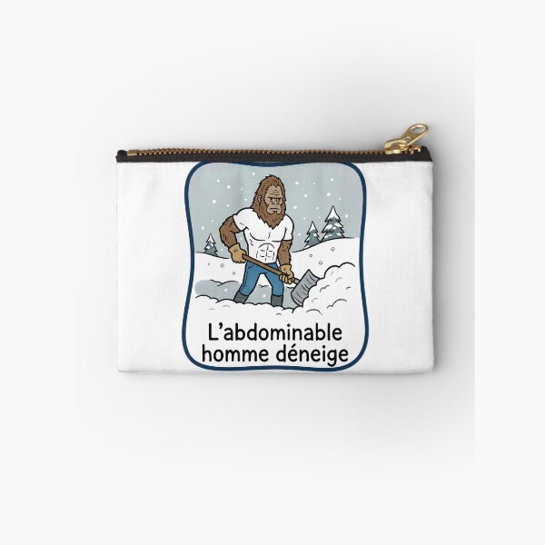 Item preview, The abdominant man shovels snow designed and sold by Je Suis À Moitié Plein.