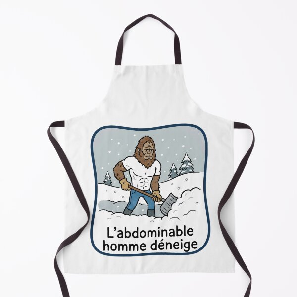 Item preview, The abdominant man shovels snow designed and sold by Je Suis À Moitié Plein.