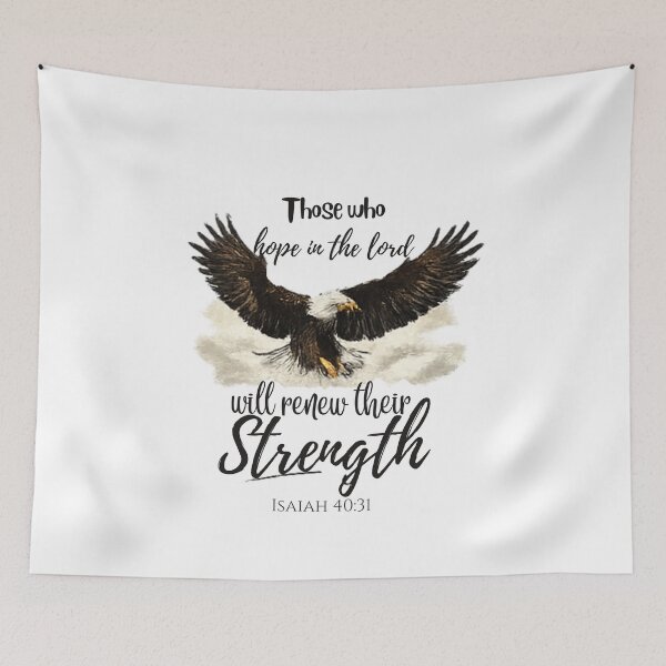 Item preview, Soar on Wings Like Eagles – Isaiah 40:31 Christian Bible Verse Design designed and sold by ALTFaithDesign.
