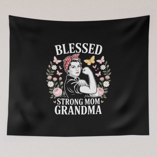 Item preview, Mother's Day Blessed Strong Mom Grandma Strong designed and sold by IdunayaStore.