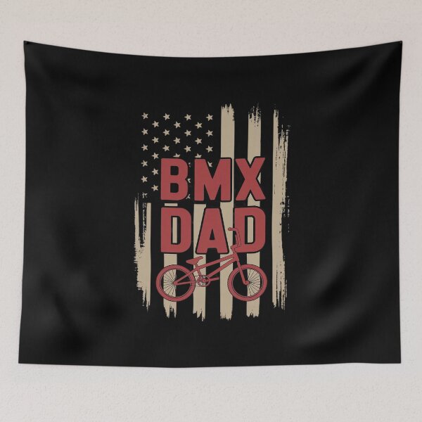 Item preview, BMX Dad Patriot Freestyle Bike Father's Day  USA  designed and sold by FadeOfThrone.