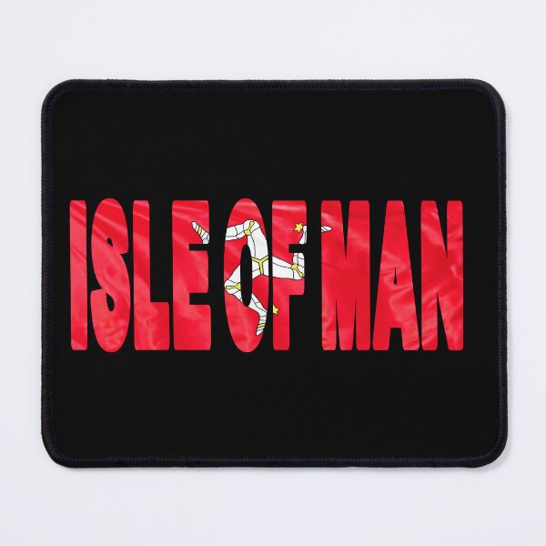 Item preview, ISLE OF MAN - Flag Flying in Wind cut to Letters Souvenir Sticker Shirt designed and sold by Adam Gormley.