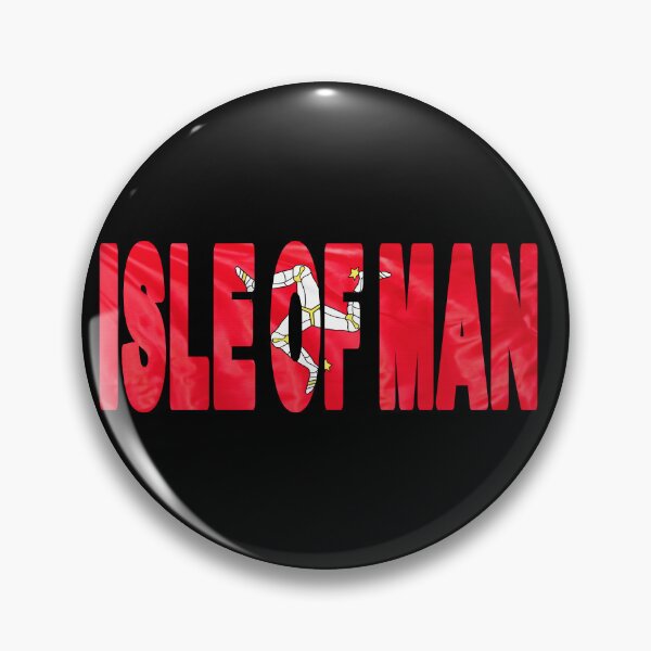 Item preview, ISLE OF MAN - Flag Flying in Wind cut to Letters Souvenir Sticker Shirt designed and sold by Adam Gormley.