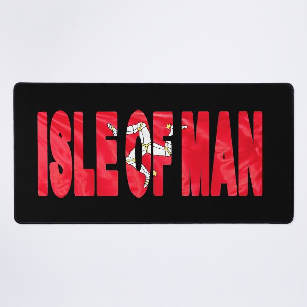 Item preview, ISLE OF MAN - Flag Flying in Wind cut to Letters Souvenir Sticker Shirt designed and sold by Adam Gormley.