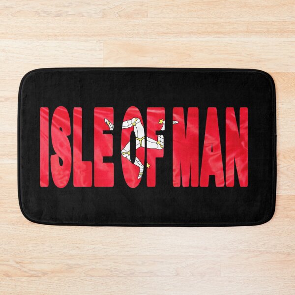 Item preview, ISLE OF MAN - Flag Flying in Wind cut to Letters Souvenir Sticker Shirt designed and sold by Adam Gormley.