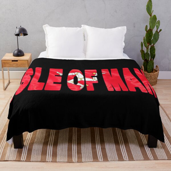 Item preview, ISLE OF MAN - Flag Flying in Wind cut to Letters Souvenir Sticker Shirt designed and sold by Adam Gormley.