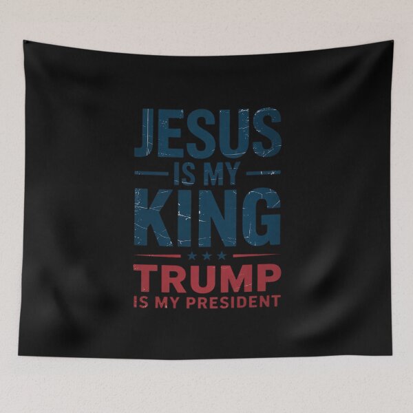 Item preview, Jesus Is My King Trump Is My President designed and sold by AquaKiev.