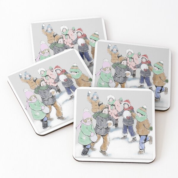 Item preview, Cottage Nostalgia - Kids Playing in the Snow designed and sold by SawaOne.