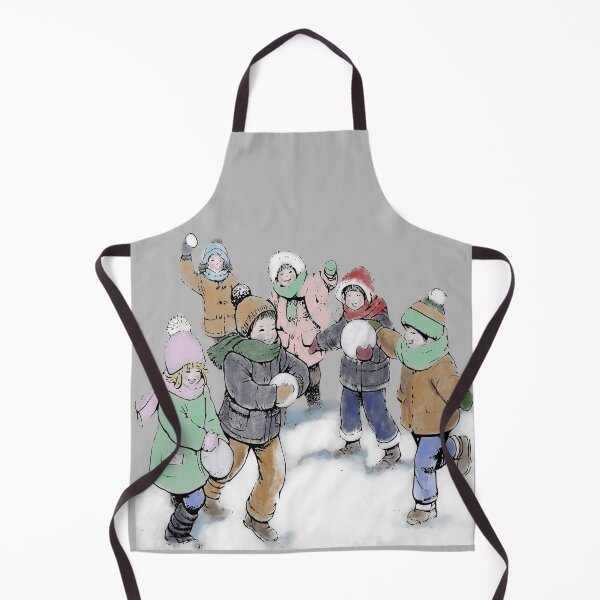 Item preview, Cottage Nostalgia - Kids Playing in the Snow designed and sold by SawaOne.