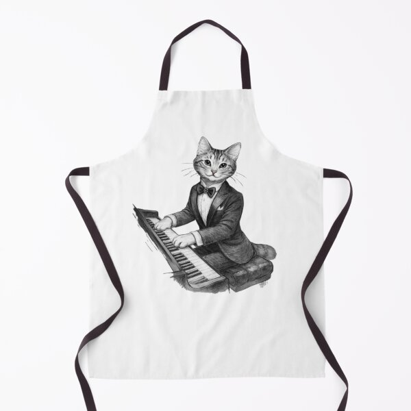 Item preview, CAT PLAYING PIANO designed and sold by DomGDesign.