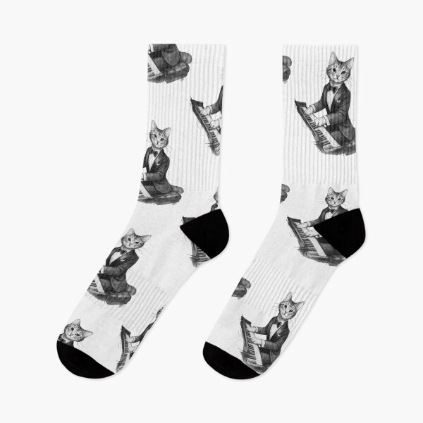 Item preview, CAT PLAYING PIANO designed and sold by DomGDesign.