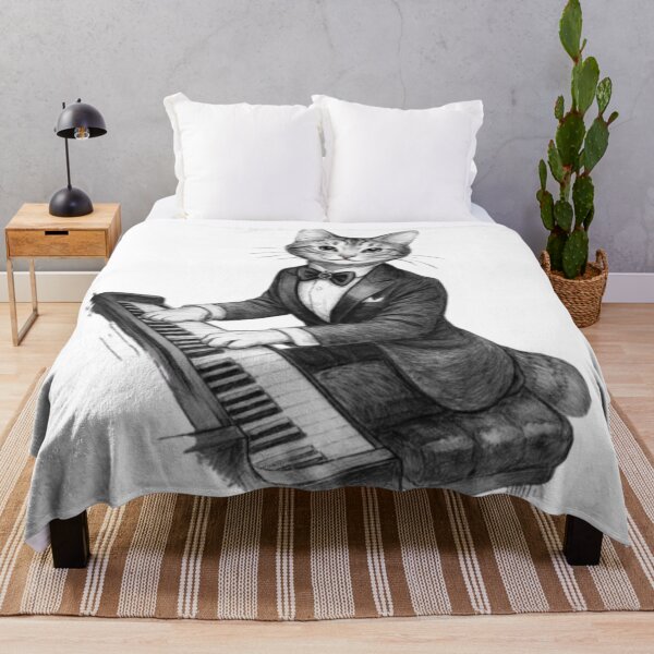 Item preview, CAT PLAYING PIANO designed and sold by DomGDesign.
