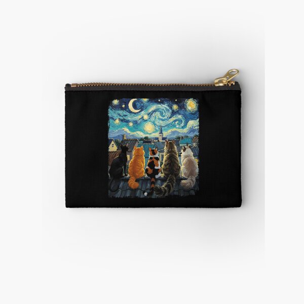 Item preview, Funny Cat Starry Night Van Gogh Cats Rooftop Scene Feline designed and sold by stanton88.