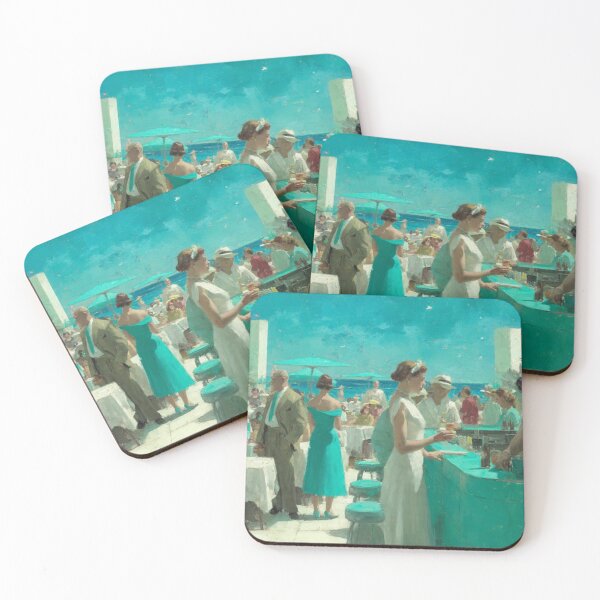 Item preview, Turquoise Hour at the Seaside Lounge designed and sold by afrancisCL.
