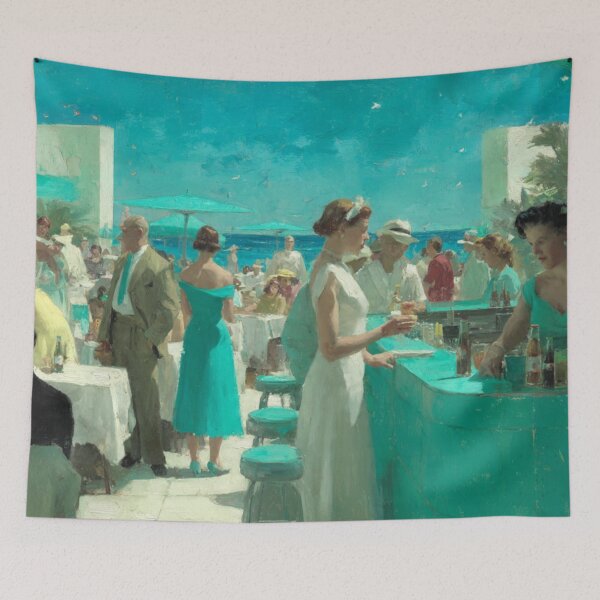 Item preview, Turquoise Hour at the Seaside Lounge designed and sold by afrancisCL.